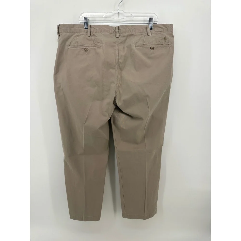 Polo Ralph Lauren Mens 40x32 Tan Khaki Stretch Straight Fit The Polo Chino Pants